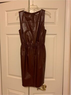 New faux leather dress